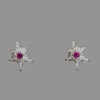 Earrings | Collina Strada HOT PINK STARBURST STUDS