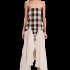 Tops | Dresses | Collina Strada LIGHT BROWN PLAID MAGNOLIA DRESS