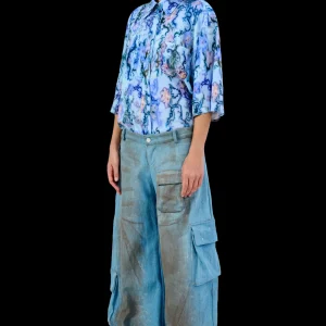 Pants | Collina Strada LIGHT DENIM TATU CARGO PANT
