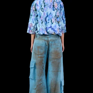 Pants | Collina Strada LIGHT DENIM TATU CARGO PANT