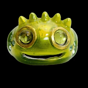 Rings | Collina Strada LIME LIBERTY FROG