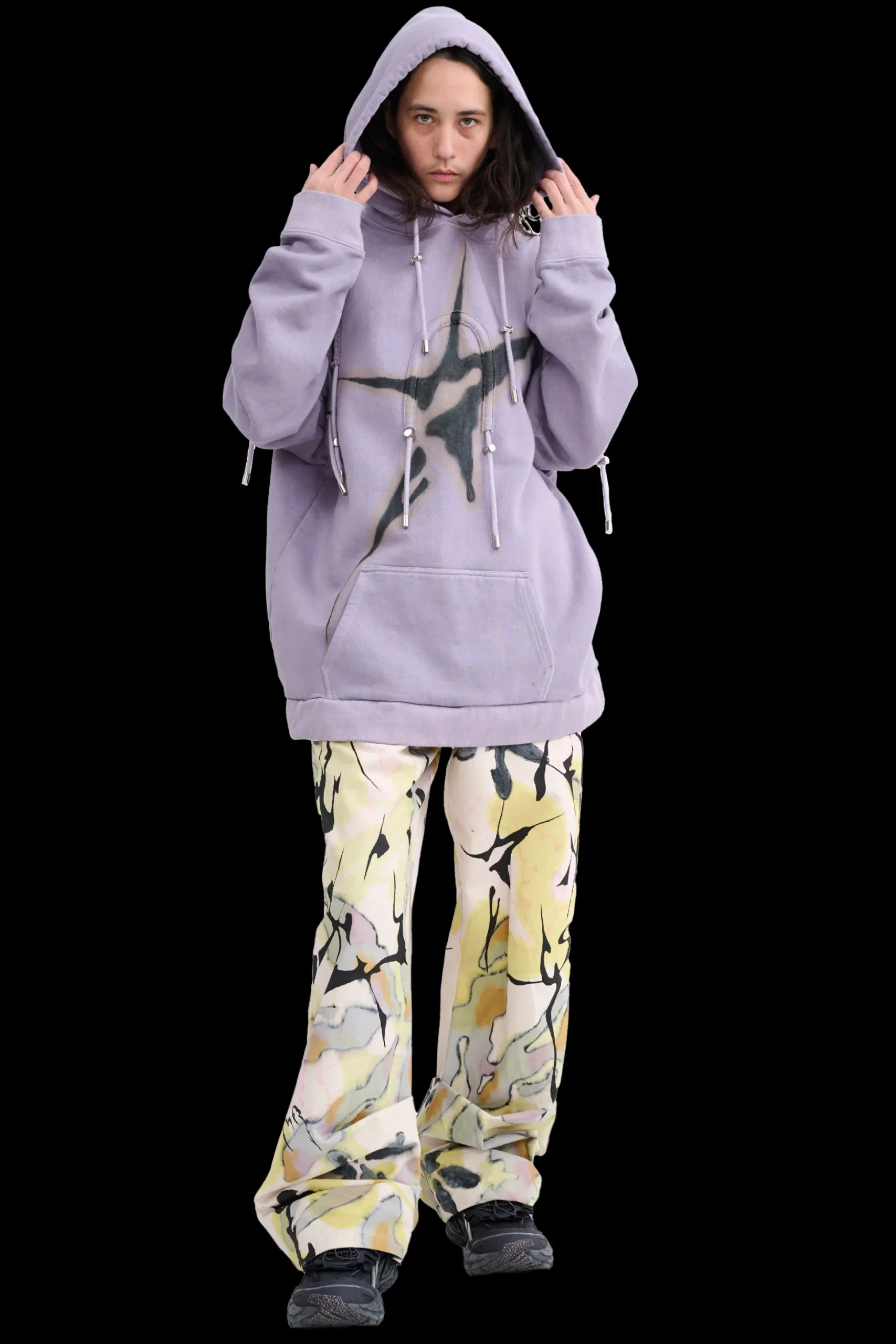 mauve_arc_hoodie_1.webp Sweaters & Sweats | Collina Strada MAUVE ARC HOODIE