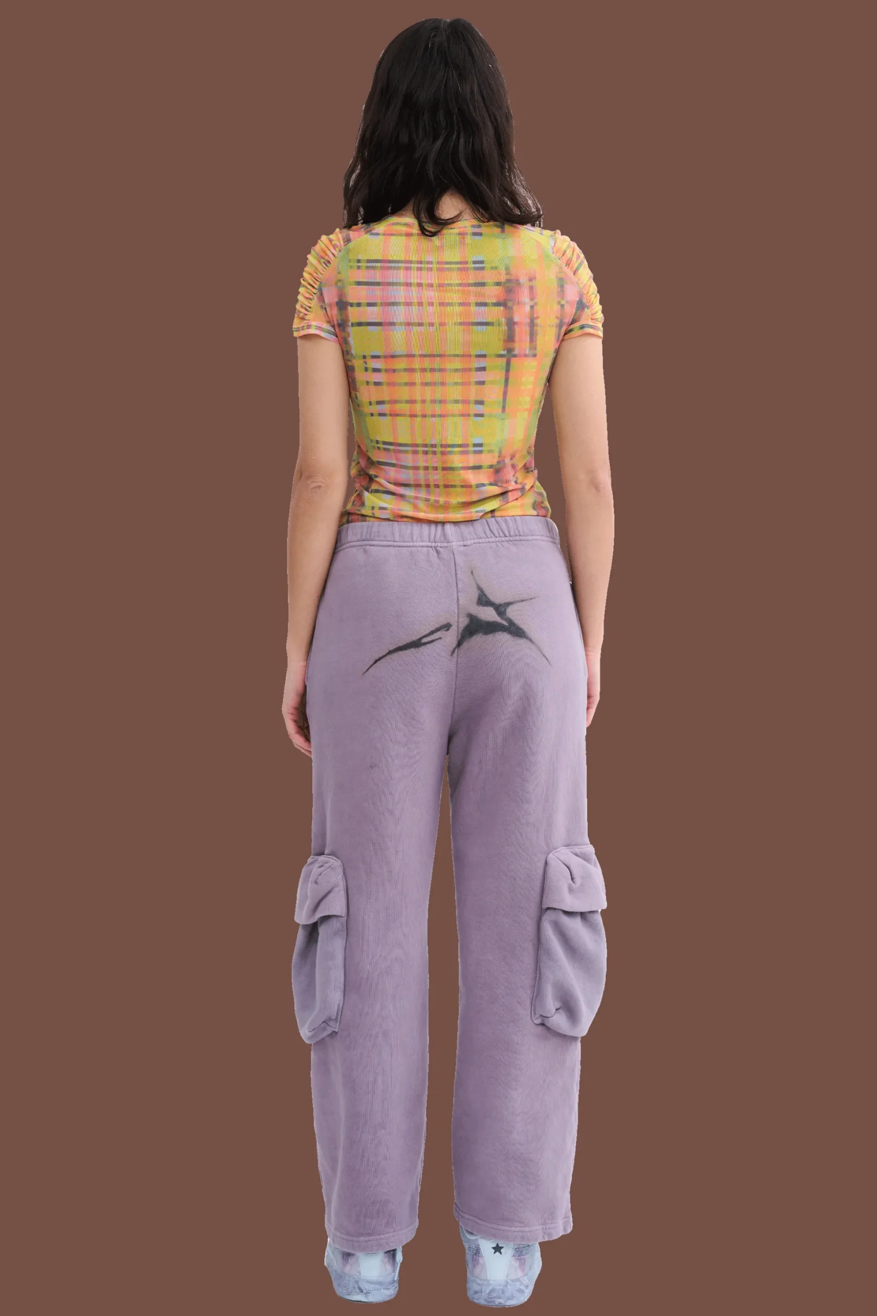 mauve_cargo_sweatpant_4.webp Pants | Sweaters & Sweats | Collina Strada MAUVE CARGO SWEATPANT