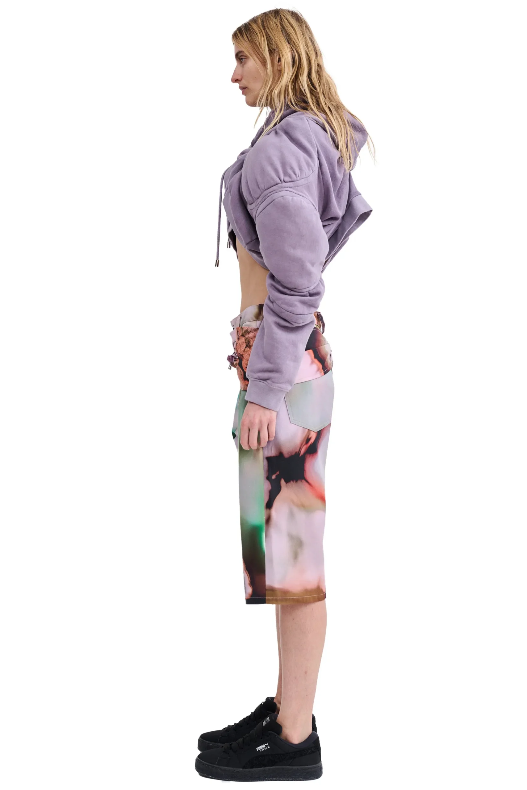mauve_muscle_cropped_hoodie_3.webp Sweaters & Sweats | Collina Strada MAUVE MUSCLE CROPPED HOODIE