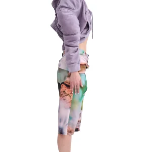 Sweaters & Sweats | Collina Strada MAUVE MUSCLE CROPPED HOODIE