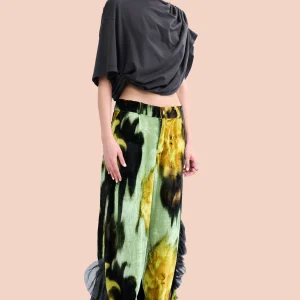 Pants | Collina Strada MELTING BLOOM DANTE RUFFLE TROUSER