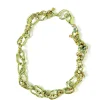 Necklaces | Collina Strada METALLIC LIME MULTI RHINESTONE CRUSHED CHAIN NECKLACE