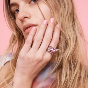 Rings | Collina Strada METALLIC PINK ALIEN RING