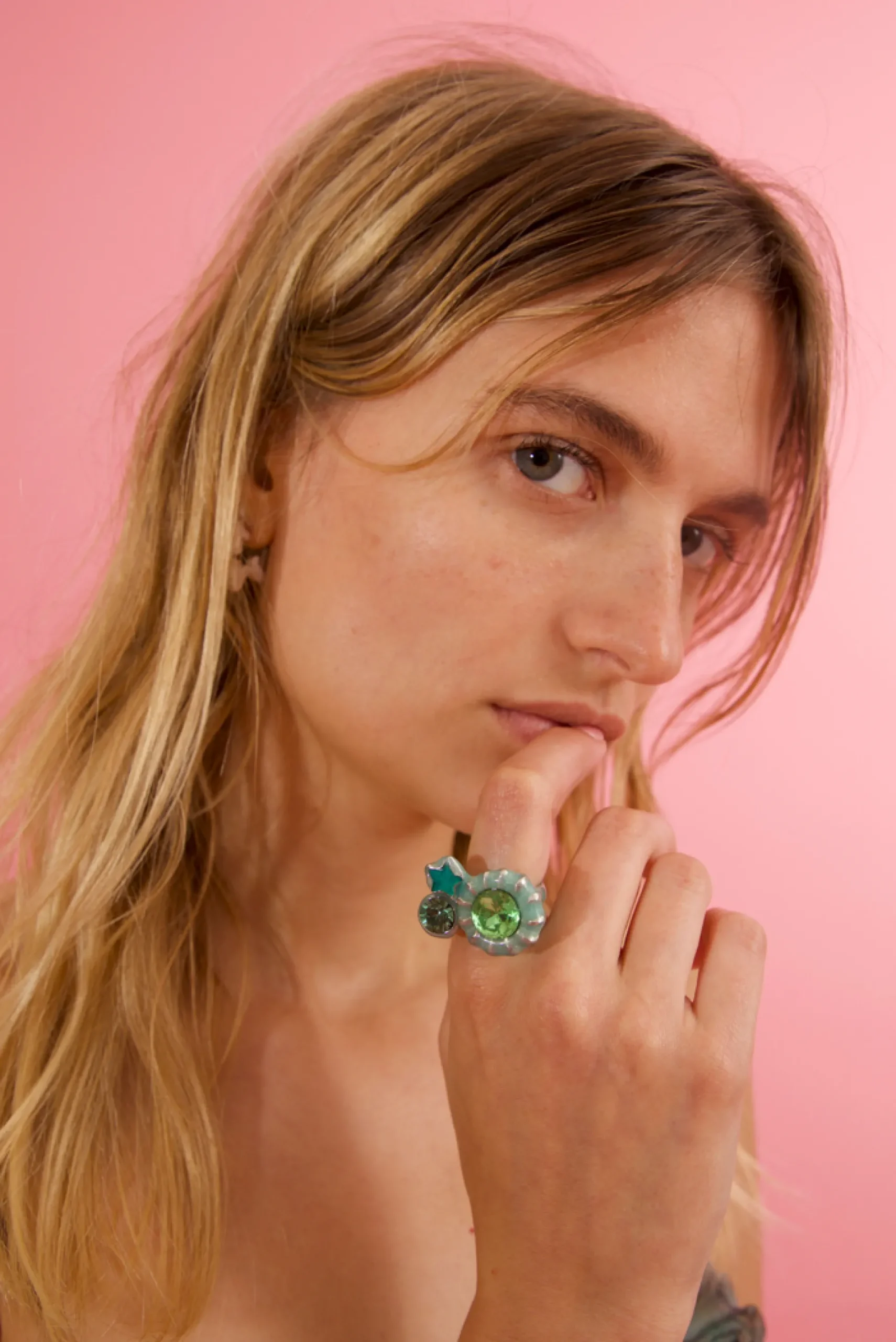 mint_candy_gem_ring_2.webp Rings | Collina Strada MINT CANDY GEM RING