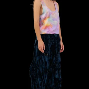Tops | Collina Strada MOLTEN FLOWERS PINNY TOP