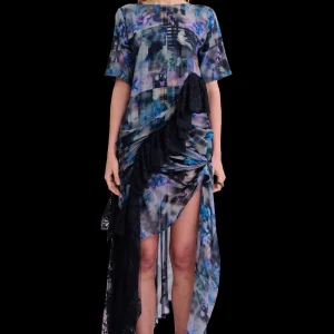 Dresses | Collina Strada NAVY GARDEN BLUR FANNY RITUAL DRESS
