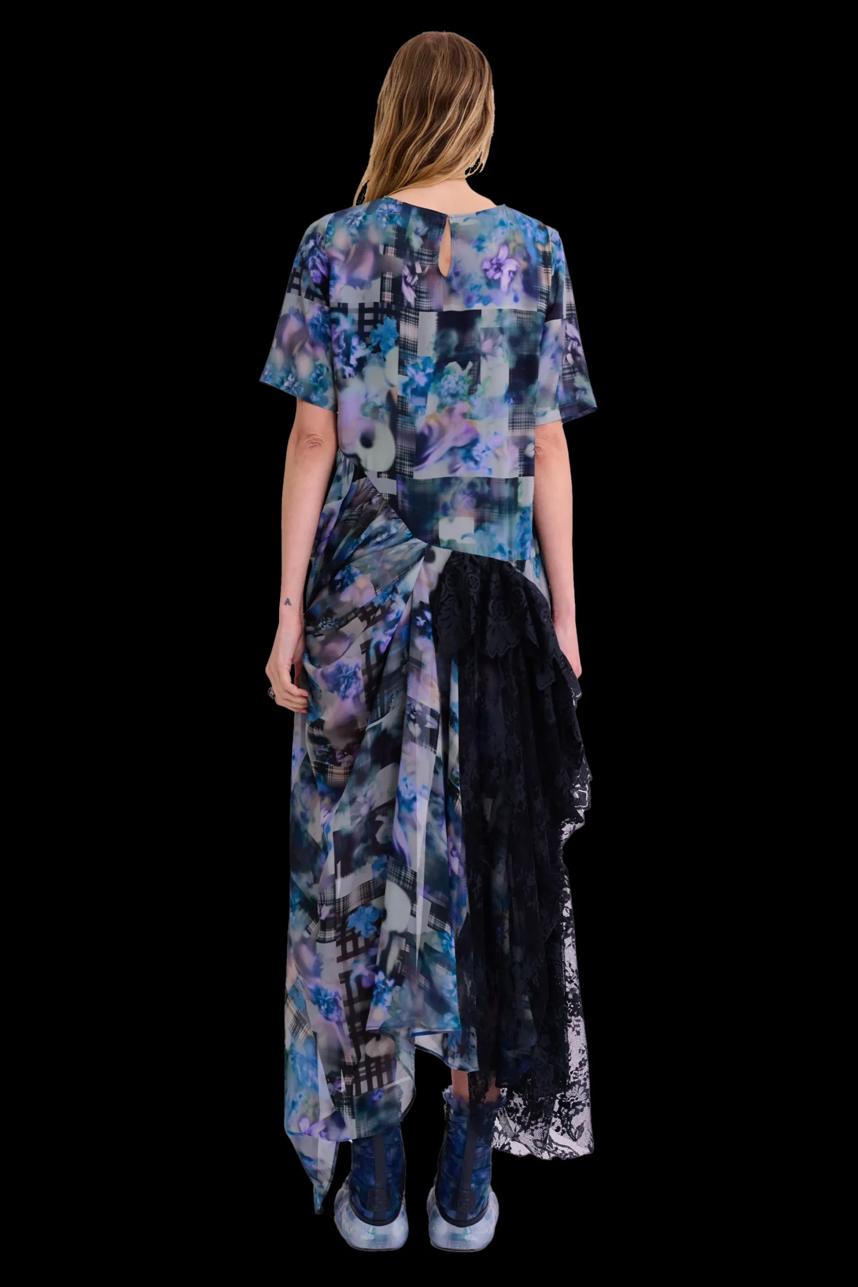 navy_garden_blur_fanny_ritual_dress_4.webp Dresses | Collina Strada NAVY GARDEN BLUR FANNY RITUAL DRESS