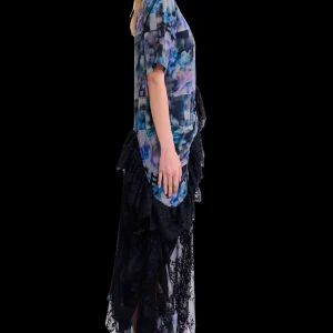 Dresses | Collina Strada NAVY GARDEN BLUR FANNY RITUAL DRESS