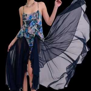 Tops | Dresses | Collina Strada NAVY GARDEN BLUR MAGNOLIA DRESS