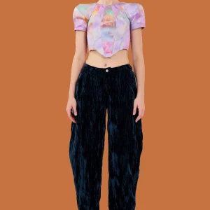 Pants | Collina Strada NAVY VELVET GRR PANT