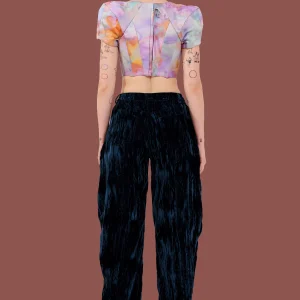 Pants | Collina Strada NAVY VELVET GRR PANT