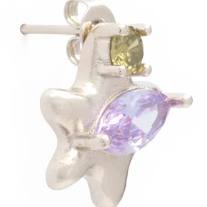 Earrings | Collina Strada OLIVE AMETHYST STELLA STUDS