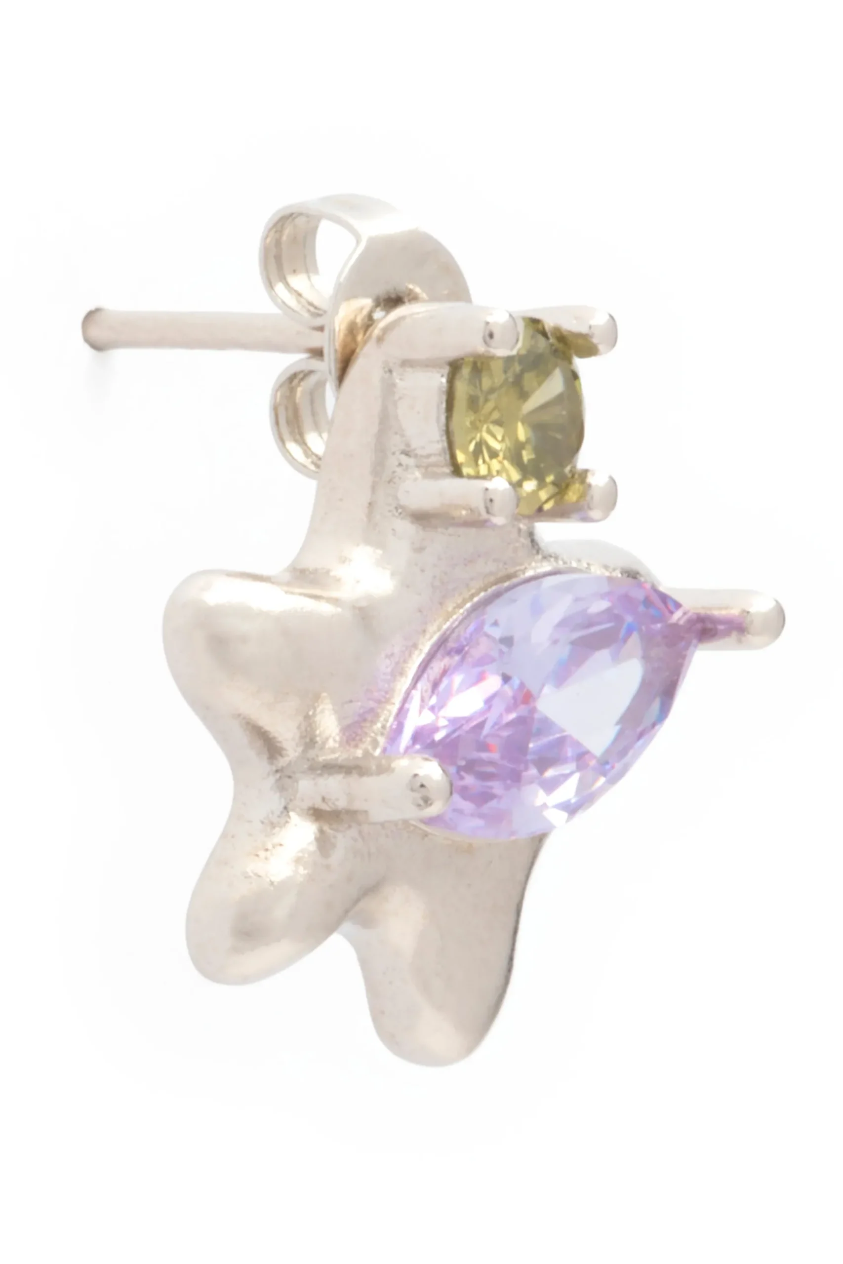 olive_amethyst_stella_studs_1.webp Earrings | Collina Strada OLIVE AMETHYST STELLA STUDS