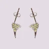 Earrings | Collina Strada OLIVINE RHINESTONE HORN STUDS