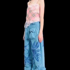 Tops | Collina Strada PINK PLAID HISS TOP