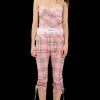 Pants | Collina Strada PINK PLAID MALDIVES PANT