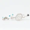 Earrings | Collina Strada RHINESTONE TATTOO SNAIL EARRING LIGHT BLUE