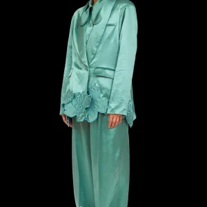 Outerwear | Collina Strada SAGE GREEN RIBBIT BLAZER