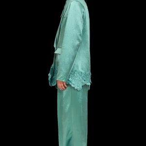 Outerwear | Collina Strada SAGE GREEN RIBBIT BLAZER