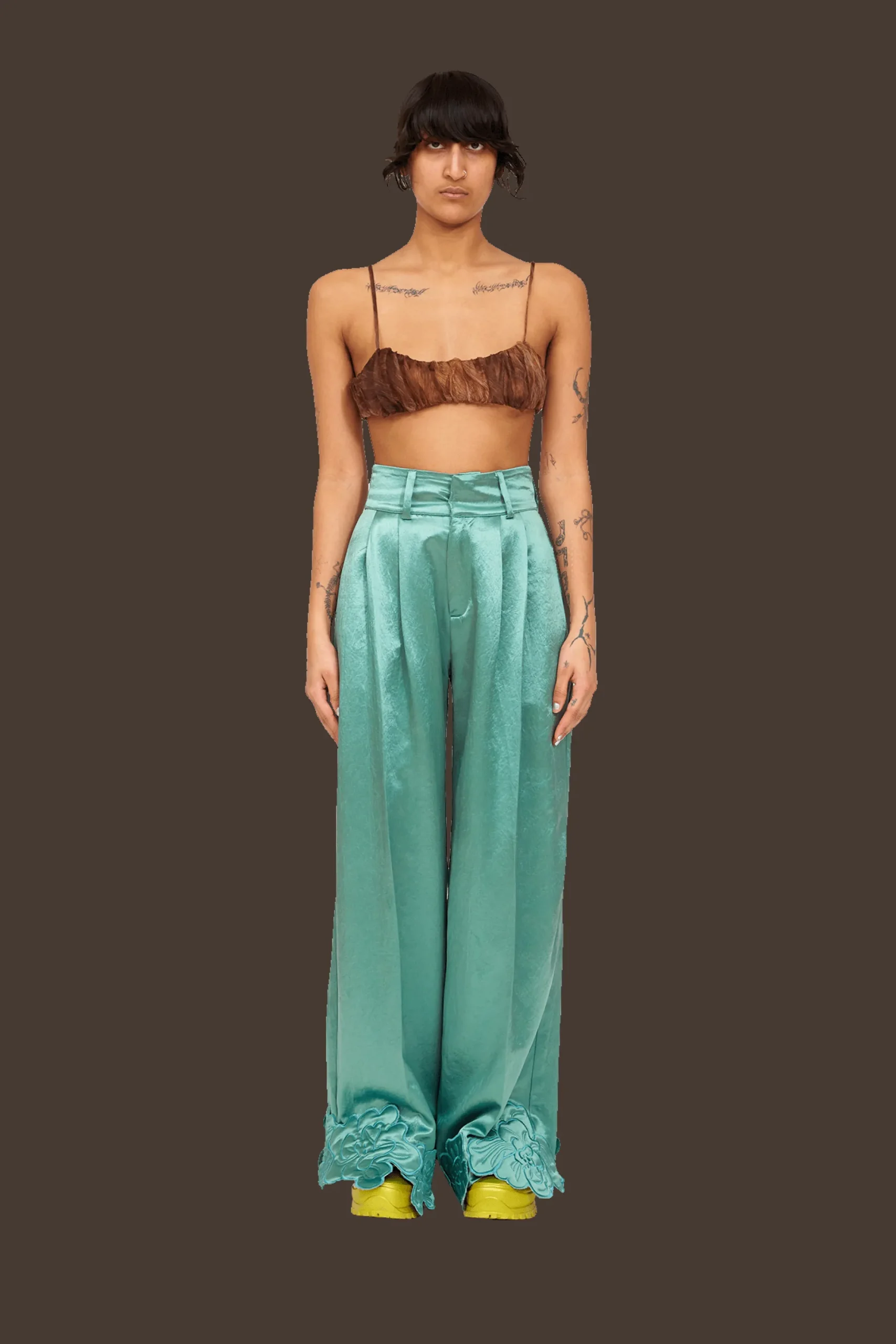 sage_green_ribbit_pant_0.webp Pants | Collina Strada SAGE GREEN RIBBIT PANT