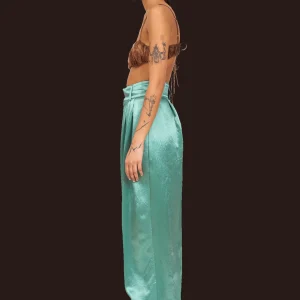 Pants | Collina Strada SAGE GREEN RIBBIT PANT