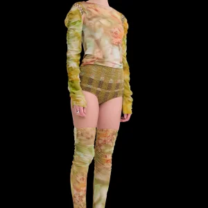 Tops | Collina Strada SAGE MOLTEN FLORAL CARDIO DELILAH TOP