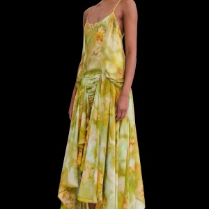 Tops | Dresses | Collina Strada SAGE MOLTEN FLORAL MAGNOLIA DRESS