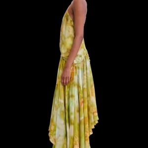 Tops | Dresses | Collina Strada SAGE MOLTEN FLORAL MAGNOLIA DRESS