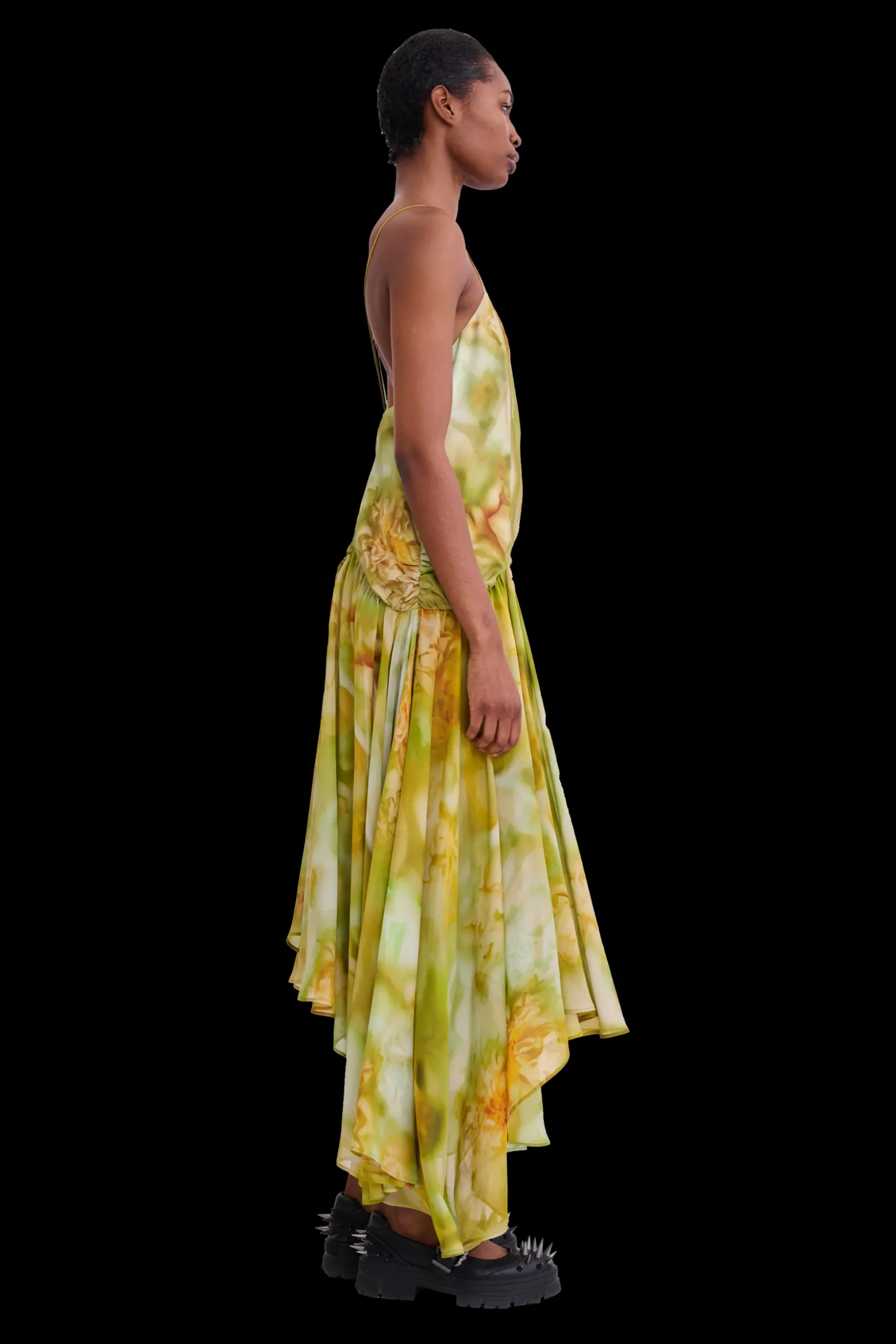 sage_molten_floral_magnolia_dress_6.webp Tops | Dresses | Collina Strada SAGE MOLTEN FLORAL MAGNOLIA DRESS