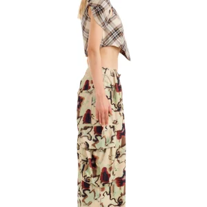 Tops | Collina Strada SAND PLAID HILLARY TOP