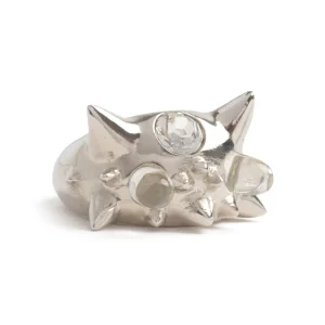 Rings | Collina Strada SILVER CLEAR ALIEN RING