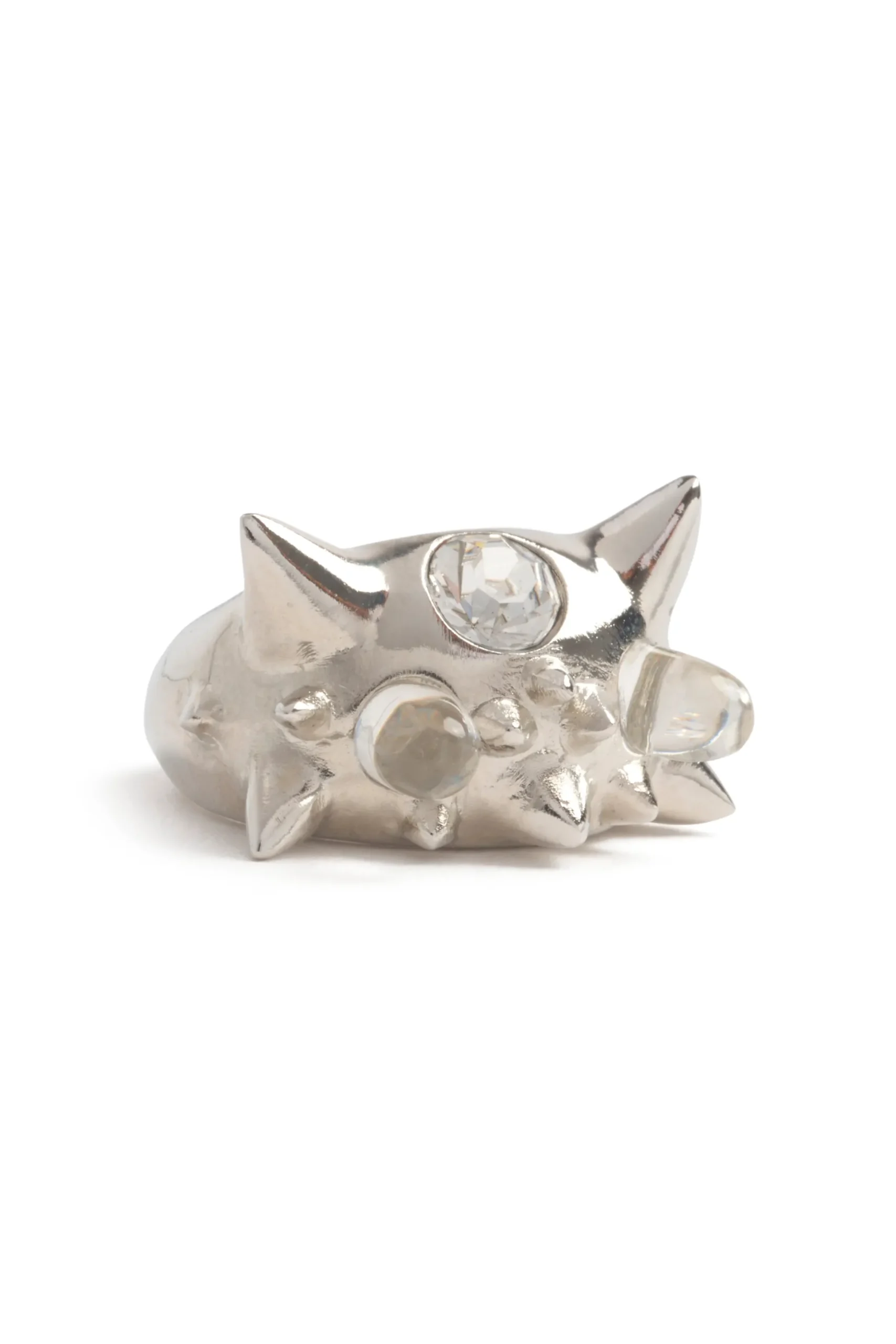 silver_clear_alien_ring_2.webp Rings | Collina Strada SILVER CLEAR ALIEN RING