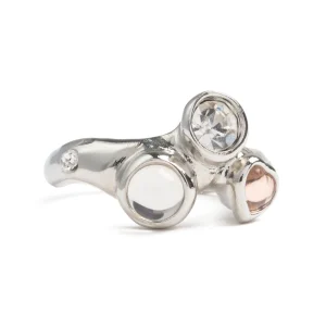 Rings | Collina Strada SILVER CLEAR FLORENCE RING