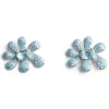 Earrings | Collina Strada SKY PAVE SQUASHED BLOSSOM EARRING