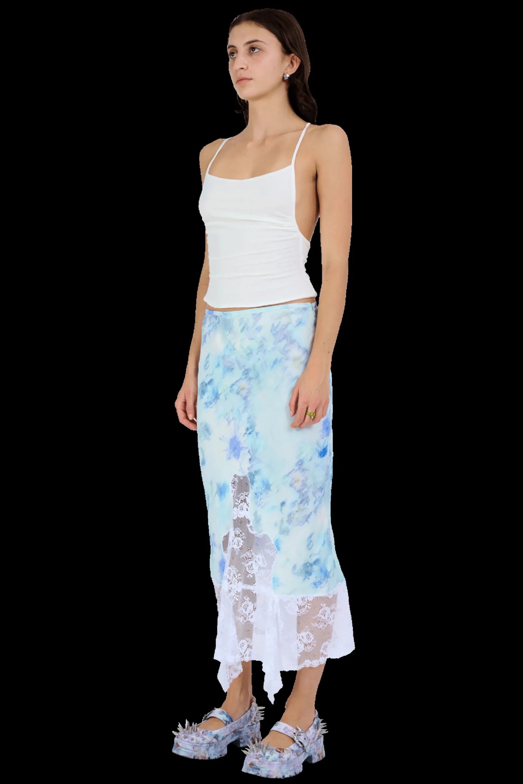 sky_shadow_floral_hiss_skirt_2.webp Skirts | Collina Strada SKY SHADOW FLORAL HISS SKIRT