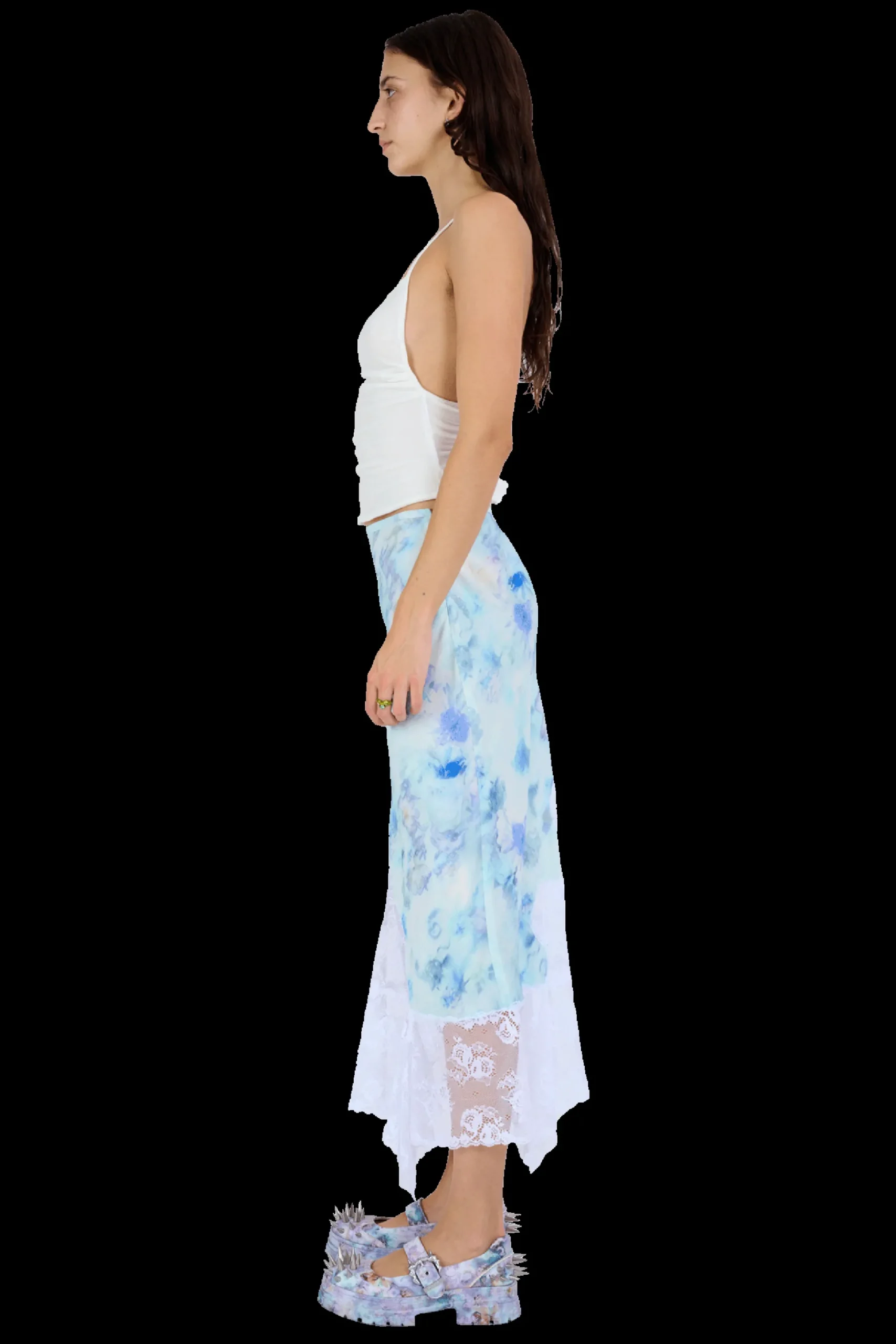 sky_shadow_floral_hiss_skirt_3.webp Skirts | Collina Strada SKY SHADOW FLORAL HISS SKIRT