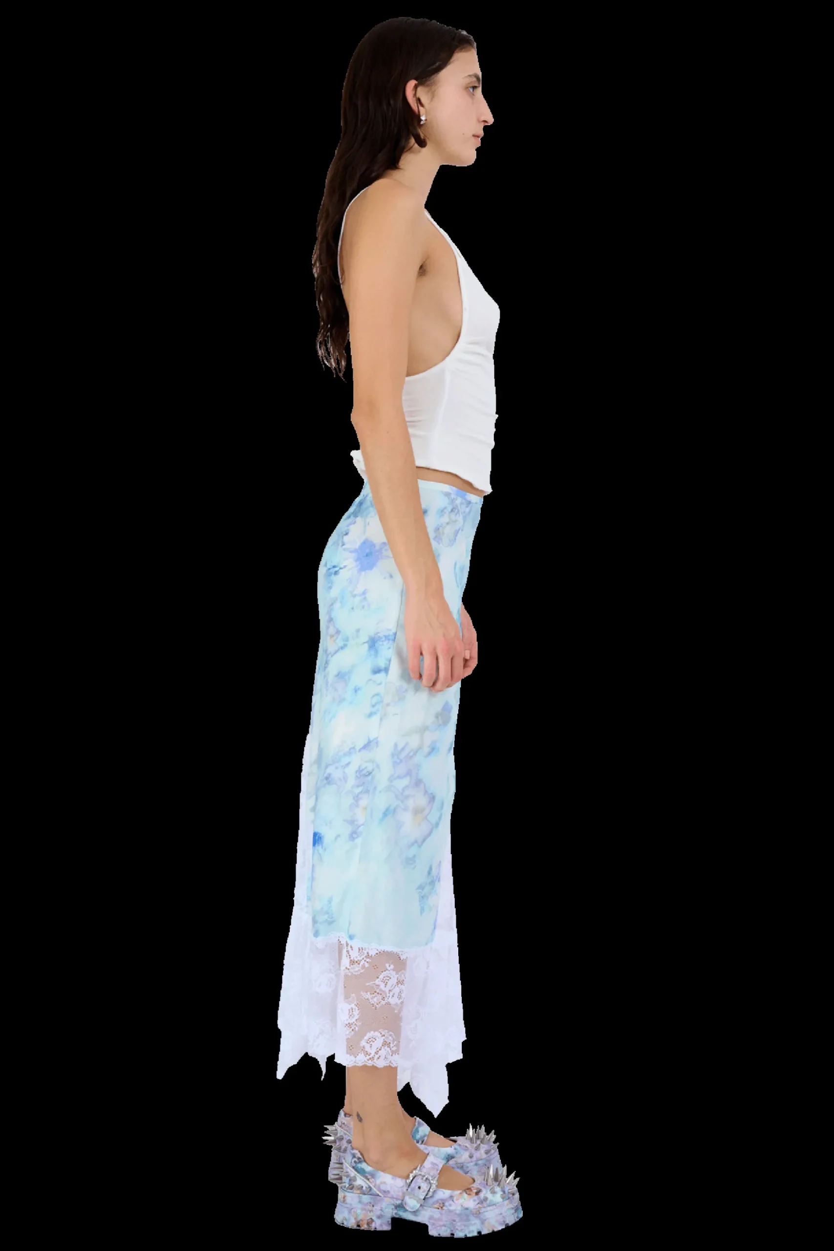 sky_shadow_floral_hiss_skirt_5.webp Skirts | Collina Strada SKY SHADOW FLORAL HISS SKIRT