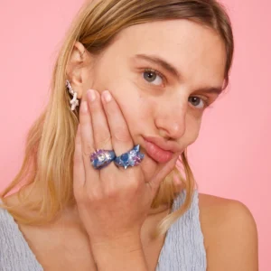 Rings | Collina Strada SOFT BLUE ALIEN RING