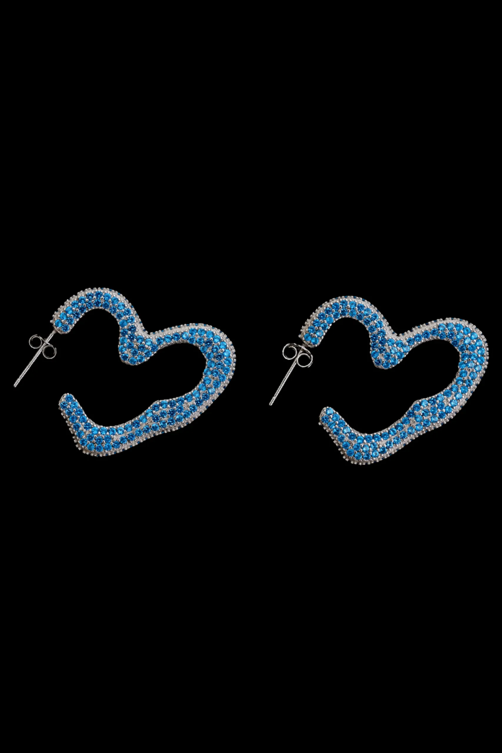 soft_blue_super_heart_hoop_0.webp Earrings | Collina Strada SOFT BLUE SUPER HEART HOOP