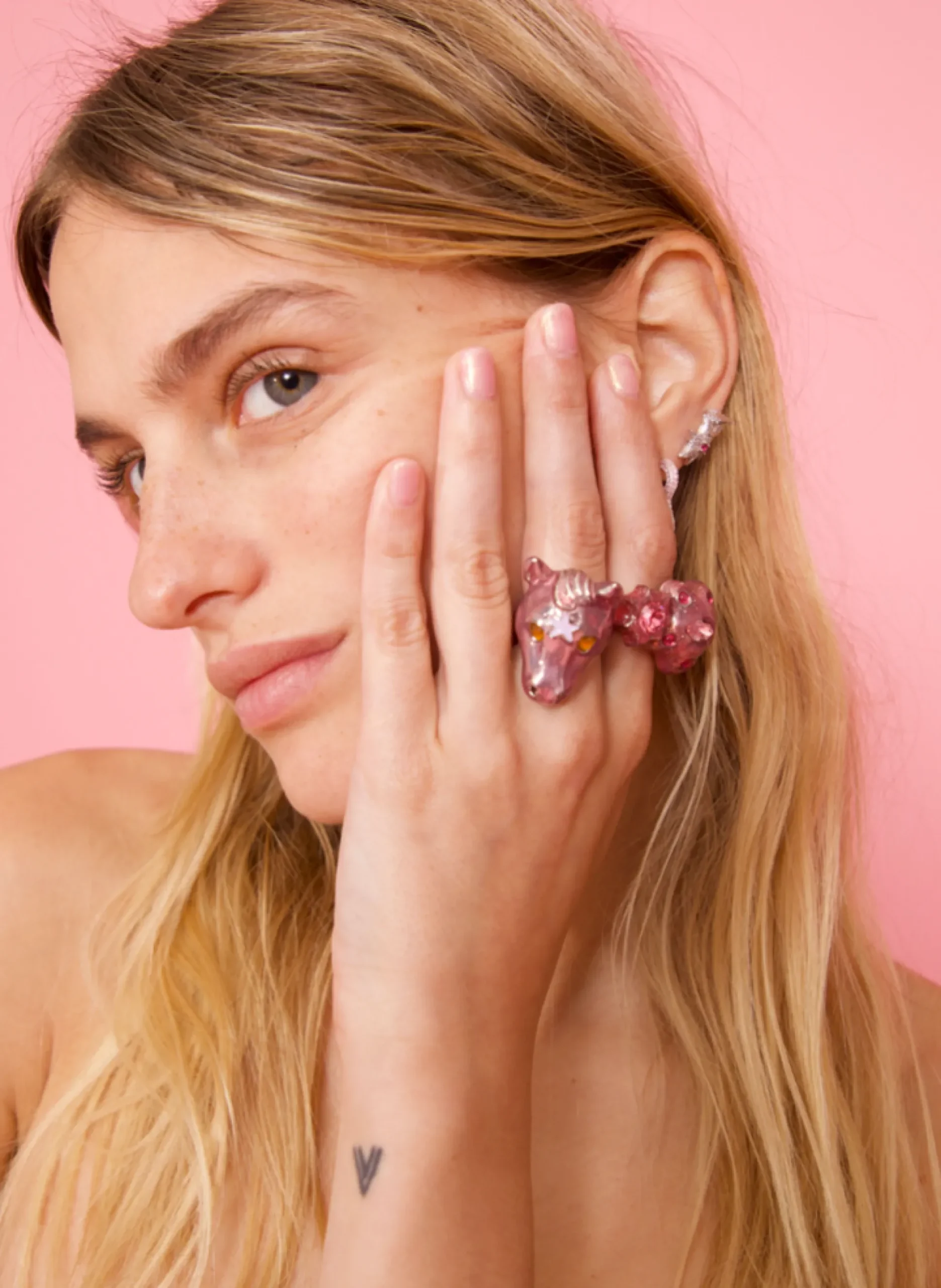 soft_pink_baby_pony_ring_1.webp Rings | Collina Strada SOFT PINK BABY PONY RING