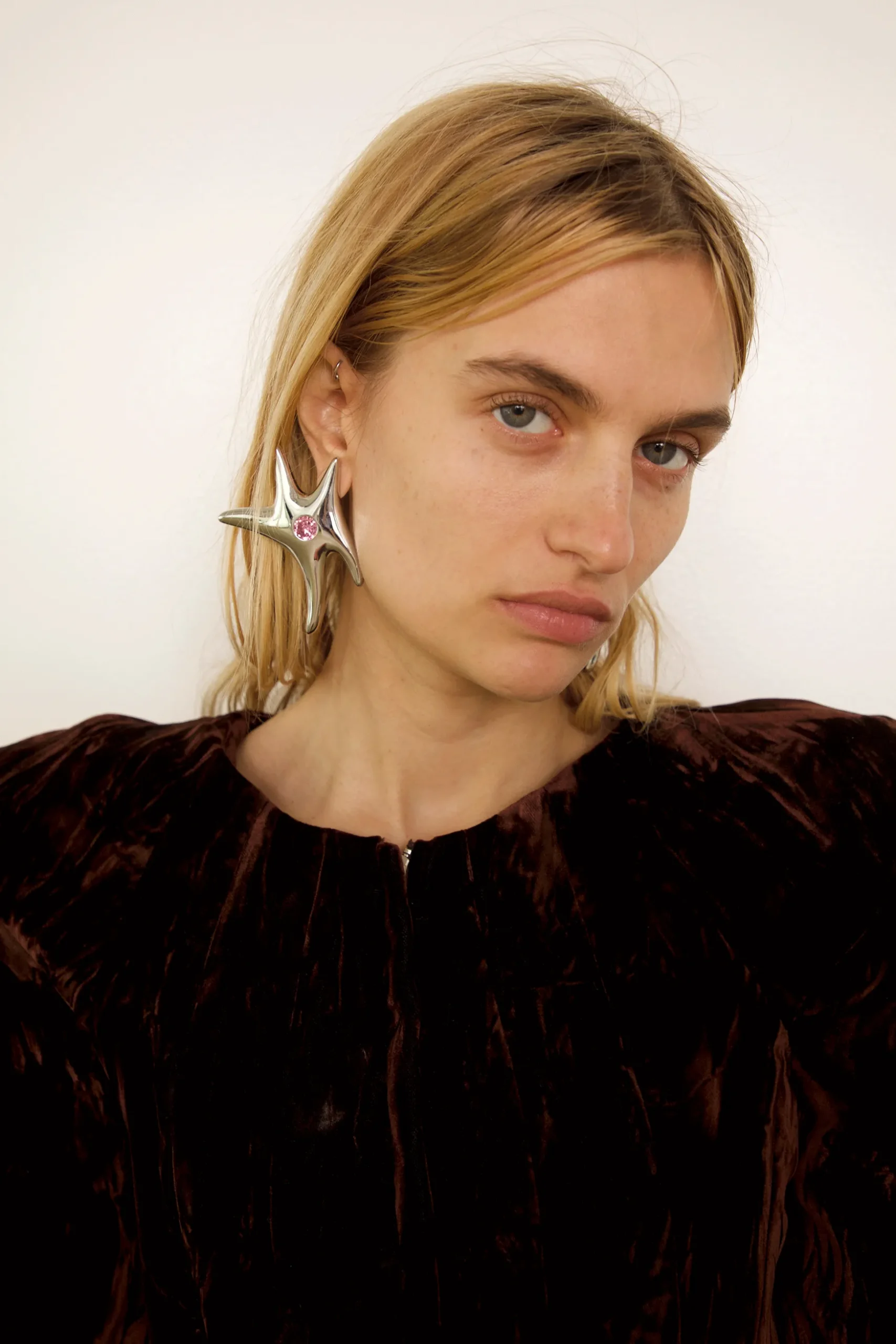 soft_pink_celeste_earring_2.webp Earrings | Collina Strada SOFT PINK CELESTE EARRING
