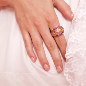 Rings | Collina Strada SOFT PINK LIBERTY FROG