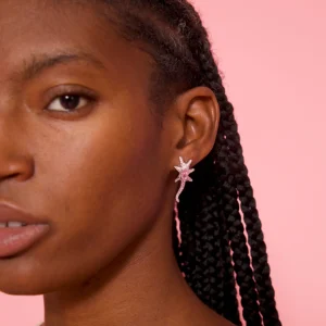 Earrings | Collina Strada SOFT PINK STAR TRAIL EARRINGS