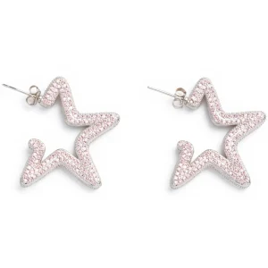 Earrings | Collina Strada SOFT PINK SUPER STAR HOOPS