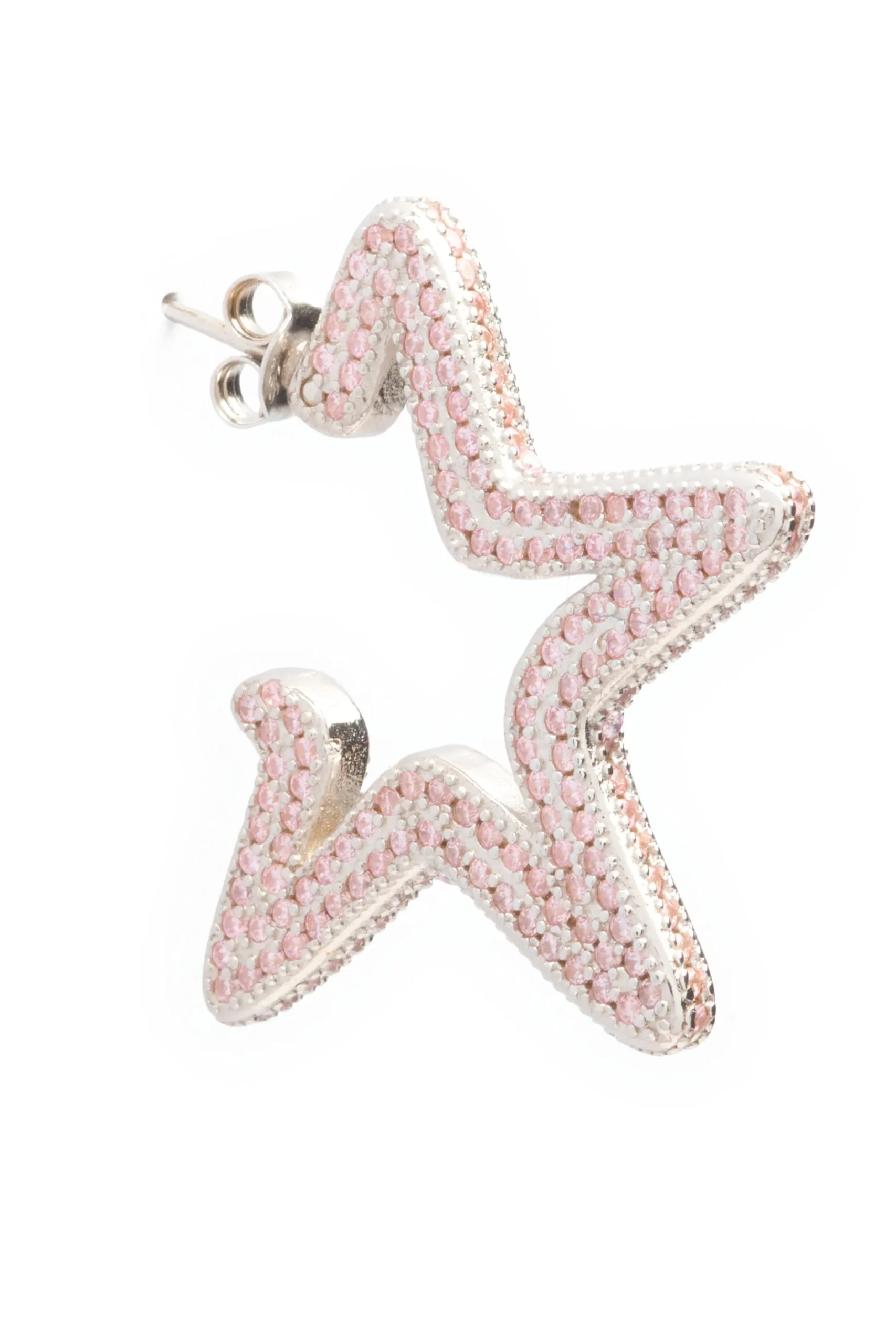 soft_pink_super_star_hoops_1.webp Earrings | Collina Strada SOFT PINK SUPER STAR HOOPS